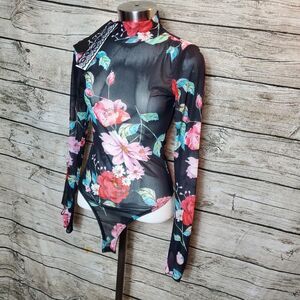 KEY Couture  Floral Dodysuit One Size NWT
